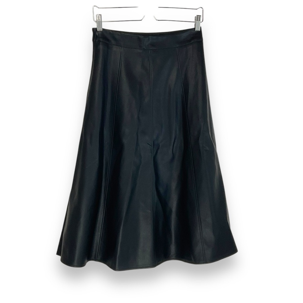 Faux Leather Skirt Long Maxi Midi A‎ Line Winter Goth Whitemsigoth Size Small